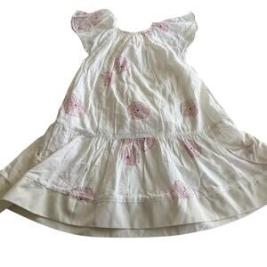 Ketiketa Girls Ecru Fluttter Short Sleeve Summer Dress size 2